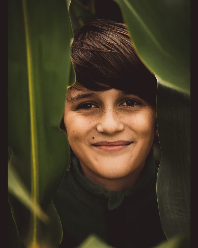 "I want a picture in a cornfield"